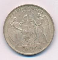 1939. 5P Ag "Horthy balra" T:XF patina Adamo P8.2