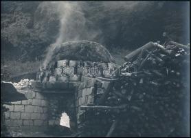 cca 1980 Varga Csaba: Boksa, feliratozott fotóművészeti alkotás, 21x29 cm