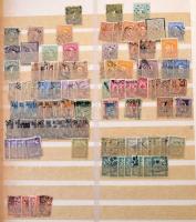 Holland portók és gyarmatok , 845 db bélyeg és hozzá még 38 db holland bélyeg, 10 lapos A4-es berakóban