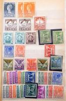 Hollandia 1.035 db bélyeg + 2 db blokk a kezdetektől, 16 lapos közepes berakóban