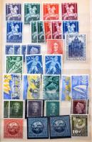 Hollandia 1.035 db bélyeg + 2 db blokk a kezdetektől, 16 lapos közepes berakóban