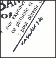 Kassák Lajos (1887-1967): Dadaista kavalkád (cím nélkül). Szitanyomat, papír. Jelzett a nyomaton. Pe...