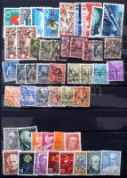 Svájc postatiszta és pecsételt bélyegek, 4-es tömbök, felülnyomások, hozzá 17 db blokk, 8 lapos köze...