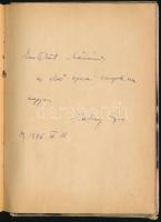 cca 1944-1946 Emlékkönyv bejegyzésekkel és rajzokkal, benne Fábry Edit (1923-1990) és Vályi Éva oper...