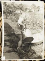 Vegyes régi és modern fotó tétel, műanyag tartódobozban, 24x12x8,5 cm