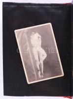 36 db vegyes erotikus fotó, albumban, 14,5x10,5x3 cm