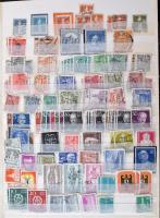 Németország, NDK, NSZK, Berlin, Saar, Szerb felülnyomások 16 lapos A4-es berakóban