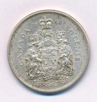 Kanada 1964. 50c Ag "II. Erzsébet" T:XF Canada 1964. 50 Cents Ag "Elizabeth II" C:XF Krause KM#56