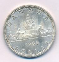 Kanada 1965. 1$ Ag "II. Erzsébet" T:XF Canada 1965. 1 Dollar Ag "Elizabeth II" C:XF Krause KM#64