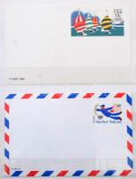 Berlin 7 db alkalmi bélyegzés + Svájc 3 db légiposta boríték bélyegzéssel + USA 2 db használatlan dí...