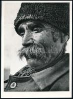 Tabák Lajos: Cselédember portréja, későbbi előhívás, 18×13 cm