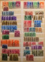 Magyar tétel, benne több ezer bélyeg 5 db A4-es vagy nagyobb berakóban, dobozban