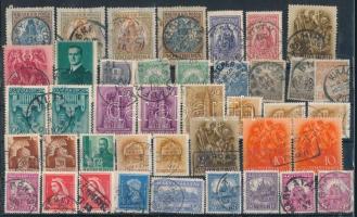 Bélyegzés összeállítás nagyrészt egykörös bélyegzésekkel, stecklapon