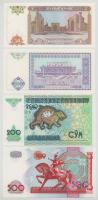 Üzbegisztán 1994. 50S + 100S + 1997. 200S + 1999. 500S T:UNC-AU
Uzbekistan 1994. 50 So'm + 100...