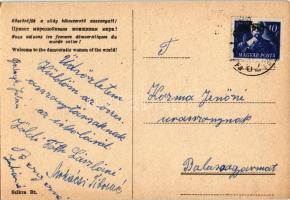 1948 Világ asszonyai a békéért! Nemzetközi Demokratikus Nőszövetség II. Kongresszusa. Köszöntjük a v...