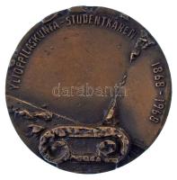 Finnország 1968. "Diákszövetség 1868-1968" kétoldalas bronz emlékérem finn és svéd nyelven...