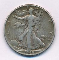 Amerikai Egyesült Államok 1945. 1/2$ Ag "Walking Liberty" T:VF patina USA 1945. 1/2$ Ag "Walking Liberty" C:VF patina Krause KM#142