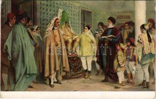 Noces juives / Jüdisches Hochzeit / Jewish wedding Römmler &amp; Jonas R. 107. Judaica art postc...