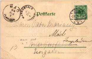 1899 Borkum, Borkum-Lied / A képeslap feladója báró márkusfalvi Máriássy Ödön földbirtokos (1869-194...