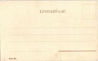 Talpra magyar, hí a haza! Petőfi Sándor a Nemzeti Múzeum lépcsőjén. Hazafias propaganda lap. Serie 8...