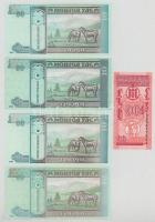 Mongólia 1993. 10m + 2002-2020. 10T (4x) T:UNC-AU
Mongolia 1993. 10 Möngö + 2002-2020. 10 Tugrik (4...