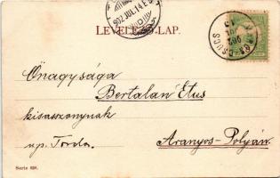 1902 Petőfi Dalai: A Faluban utczahosszat... Serie 826. / Hungarian folklore