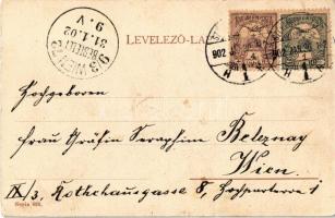 1902 Egykor és most! Petőfi Dalai. Magyar folklór művészlap, Serie 826. / Hungarian folklore art pos...