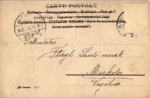 1902 Magyar folklór művészlap / Hungarian folklore art postcard (EK)