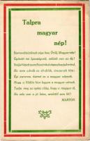 Talpra magyar nép! Magyar hazafias propaganda. Nyomtatta Steuermann, kiadó Marton Ferenc / Hungarian...