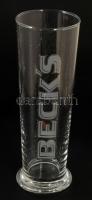 "Beck's" söröspohárkészlet, eredeti dobozában, 6 db, 0,4l, m: 20 cm
