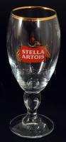 "Stella Artois" üveg söröspohárkészlet, eredeti dobozában, 6 db, 0,25 l, m: 18 cm