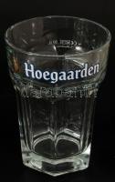 'Hoegaarden' üveg söröskorsó készlet, eredeti dobozában, 6 db, 0,4 l, m: 13 cm
