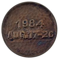 1984. "X. Jubileumi Ipari Kiállítás és Vásár Miskolc / 1984 aug. 17-26" kétoldalas, öntött...