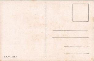 Tarock. Gentlemen playing card games, art postcard. B. K. W. I. 234-4. s: Carl Josef (fl)