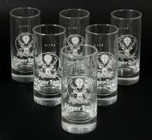 Jager-tonic üveg pohár készlet, dobozban, 6 db, 0,2 l, m: 14,5 cm