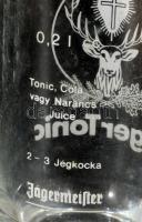 Jager-tonic üveg pohár készlet, dobozban, 6 db, 0,2 l, m: 14,5 cm