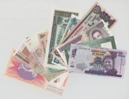 Vegyes, 10db-os bankjegytétel, benne: Laosz, Banglades, Transznisztria, Pakisztán, Nicaragua, Guyana, Burundi, Libanon, Malawi, Bosznia-Hercegovina T:UNC-AU Mixed, 10pcs banknote lot, within: Laos, Bangladesh, Transnistria, Pakistan, Nicaragua, Guyana, Burundi, Lebanon, Malawi, Bosnia and Herzegovina C:UNC-AU