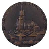 Csehszlovákia 1970 k. "Banské a minciarské Mesto Kremnica (Körmöcbánya a bányászat és pénzverés városa)" bronz emlékérem. Szign.: A. Hám (60mm) T:XF Czechoslovakia 1970 cca. "Banské a Minciarske Mesto Kremnica (Mining and Minting Town of Kremnica)" bronze commemorative medallion. Sign.: A. Hám (60mm) C:XF
