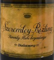 2012 Szeremley Huba Badacsonyi Szeremley Rizling, bontatlan palack száraz fehérbor, pincében, szaksz...