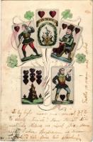1905 Magyar kártyalapok / Tell playing cards (fa)