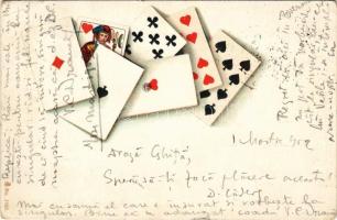 1902 French playing cards. No. 7785. Editura Fortuna (EB)