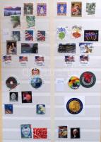 USA több ezer bélyeg 5 db A4-es vagy nagyobb berakóban, dobozban