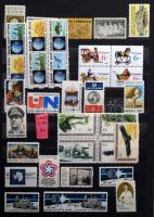 USA több ezer bélyeg 5 db A4-es vagy nagyobb berakóban, dobozban