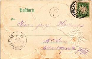 1904 Forchheim, Gruss von dem Forchheimer Annafest. Druck Kunstanstalt Rosenblatt Art Nouveau, flora...