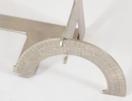 Német acél szögmérő, jelzett, h: 37 cm