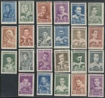 Slania nehézsúlyú ökölvívó világbajnokság 23 db-os levélzáró teljes sor.   Slania engraved labels ? Complet Set ? / Boxing Champions