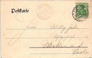 1905 Sebnitz, Hochbusch bei Sebnitz, restaurant, lookout tower. Art Nouveau, floral (EK)