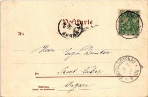 1900 Lisnowo, Grossleistenau, Großleistenau (Grudziadz, Graudenz); Evgl. Kirche, Gasthaus z. Fürsten...