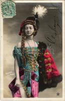 1904 Hongrie / Hungarian folklore, lady. Sazerac (Paris), G. Piprot Serie N. 847. TCV card