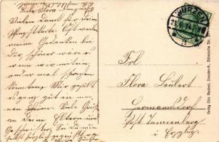 1914 Roitzsch bei Wurzen, multi-view postcard. Art Nouveau, floral (fl)